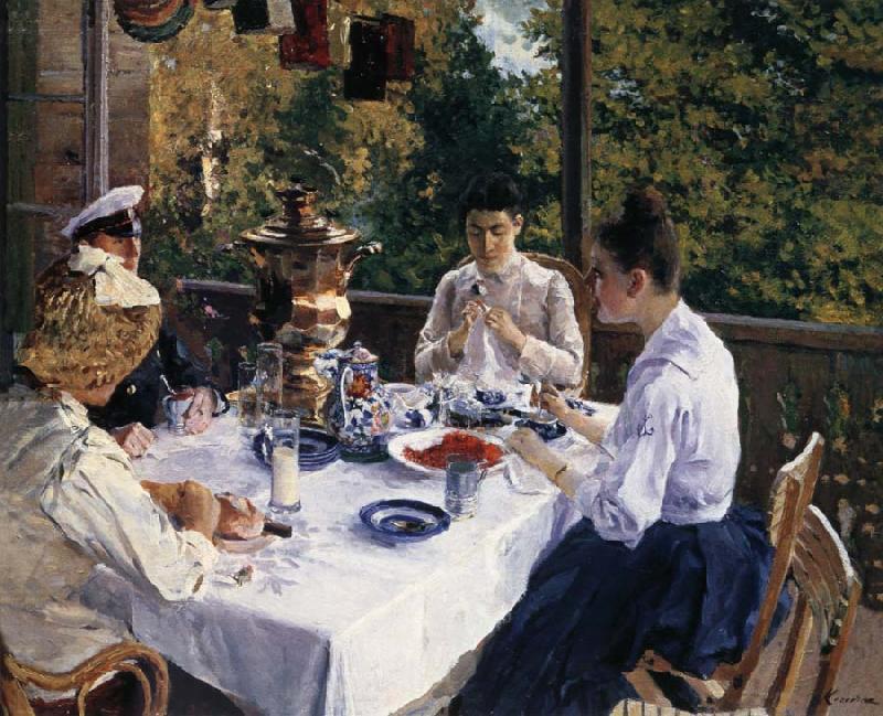 Konstantin Korovin Have tea oil painting picture